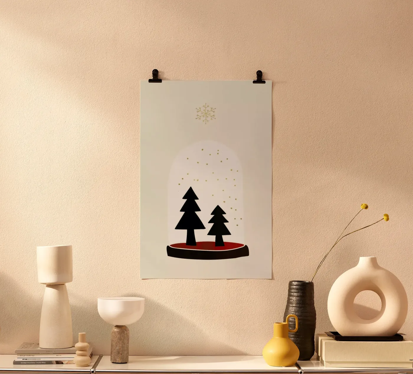 Dancing Snowflakes poster by Kubistika