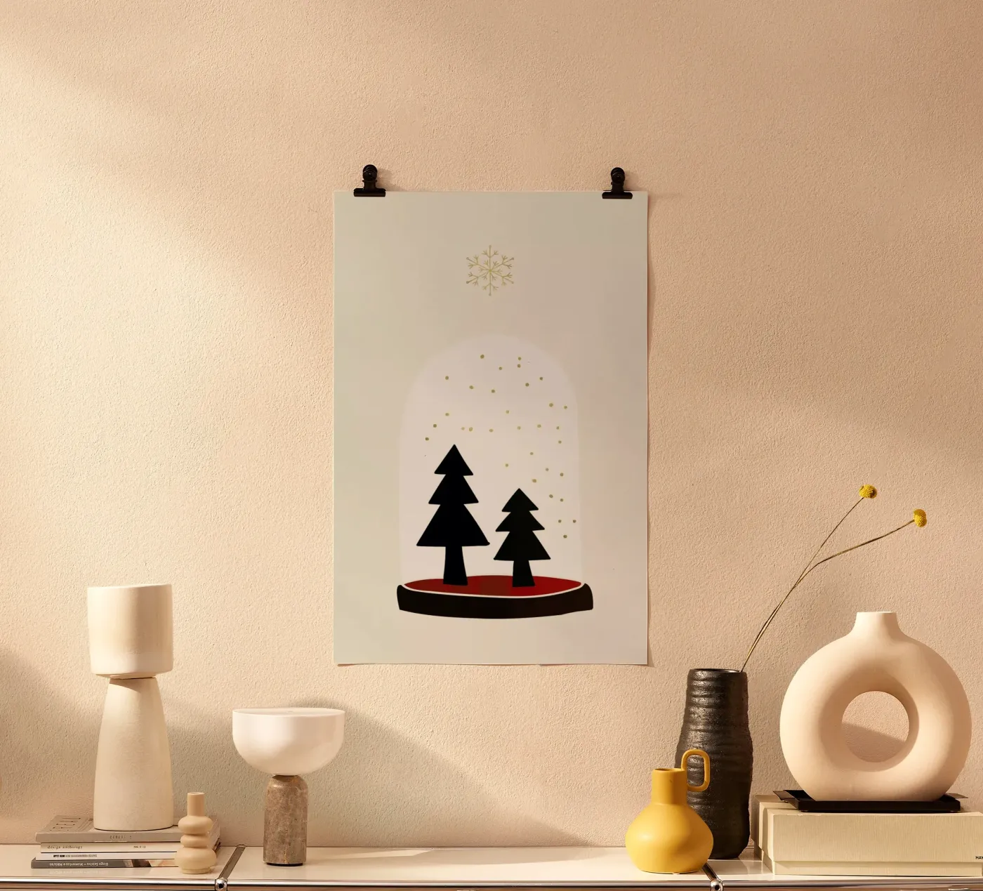 Dancing Snowflakes poster da Kubistika