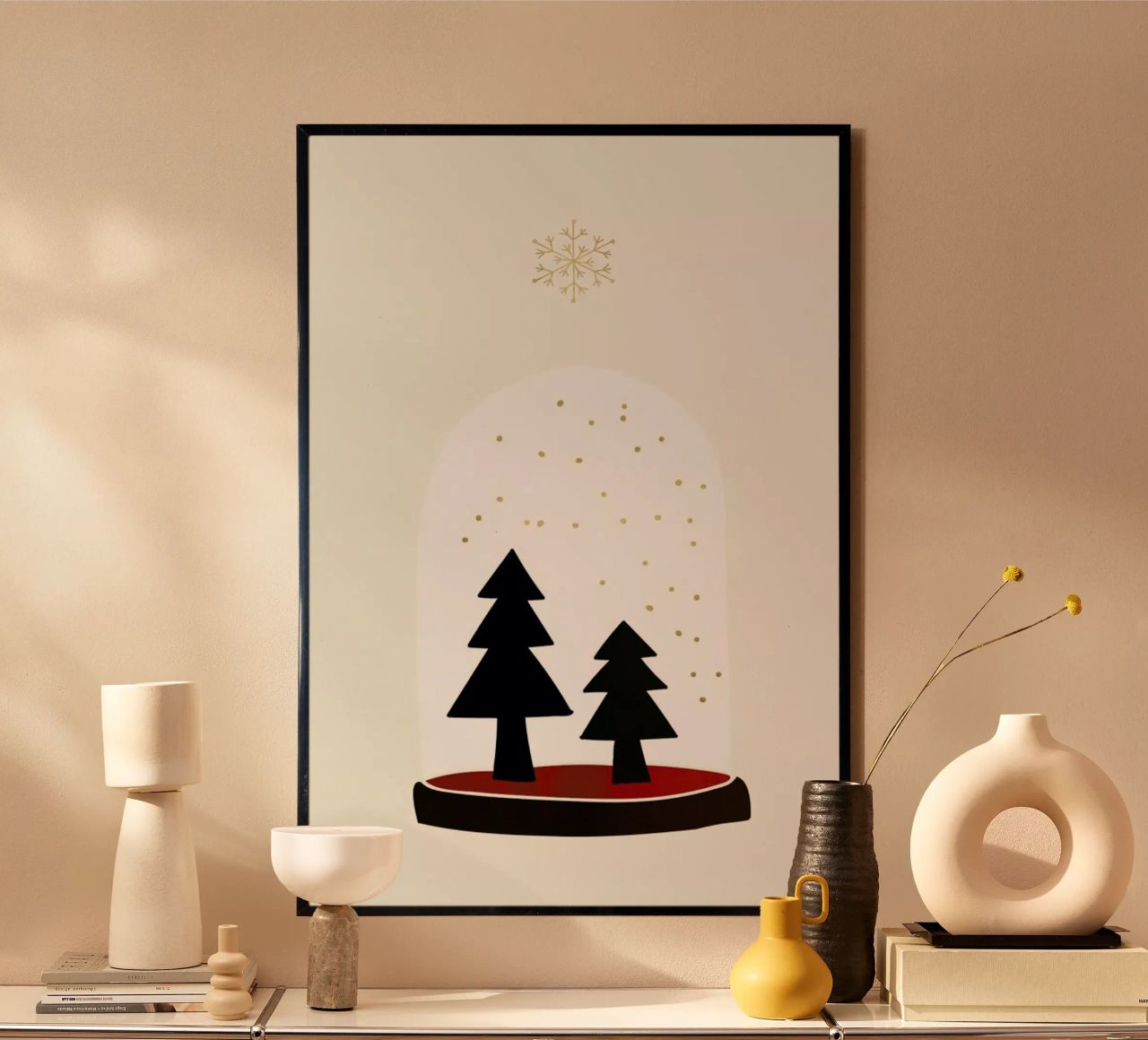 Dancing Snowflakes Poster von Kubistika