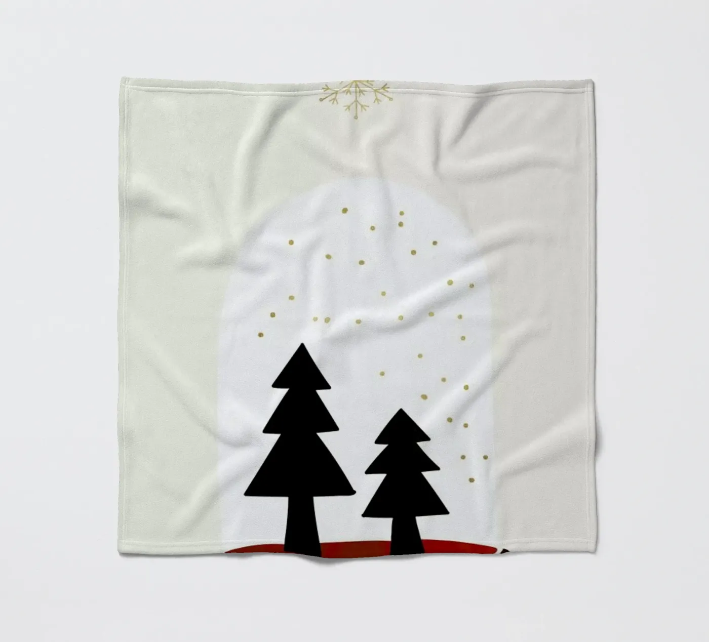 Dancing Snowflakes Fleecedecke von Kubistika