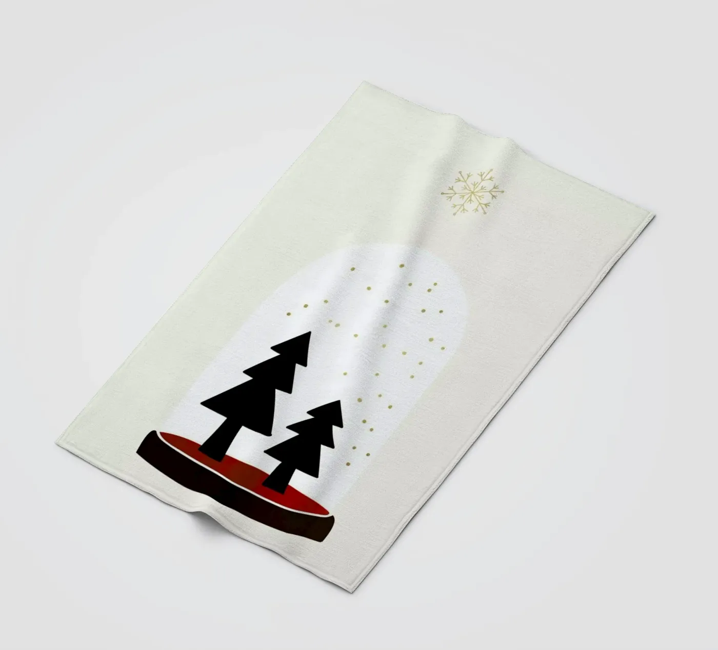 Dancing Snowflakes Fleecedecke von Kubistika