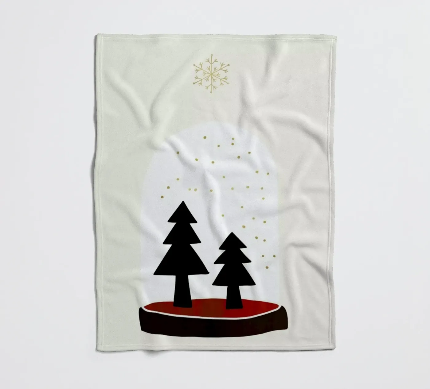 Dancing Snowflakes Fleecedecke von Kubistika