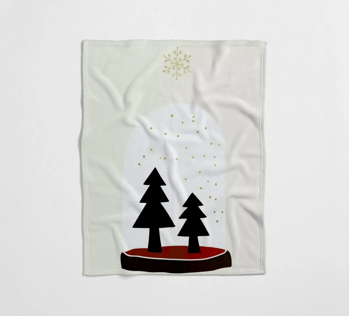 Dancing Snowflakes Fleecedecke von Kubistika