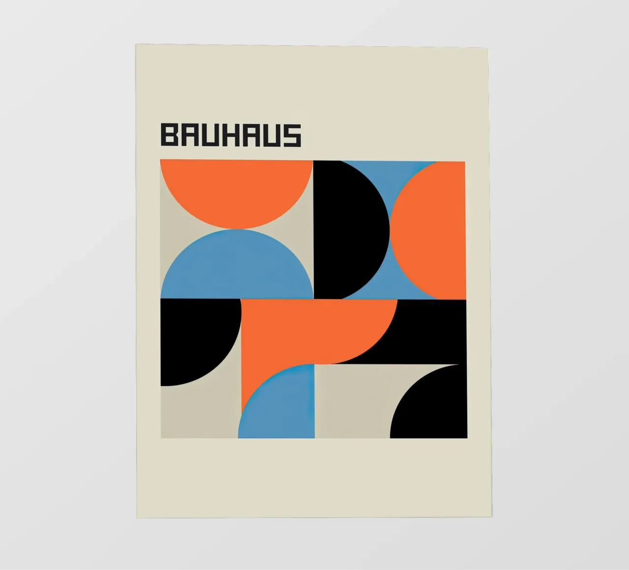 Design geometrico Bauhaus 1919 pellicola backlit da Jam Poster