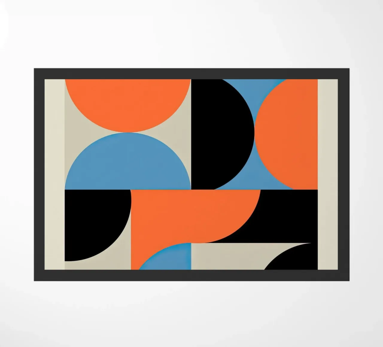 Bauhaus Geometric Design 1919 doormat by Jam Poster