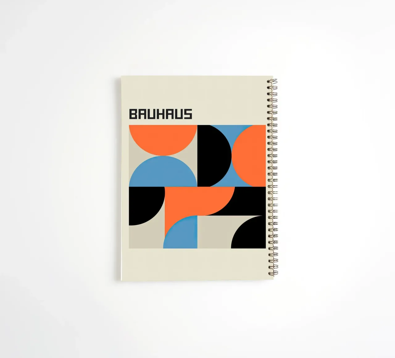 Bauhaus Geometric Design 1919 spiral notebook by Jam Poster