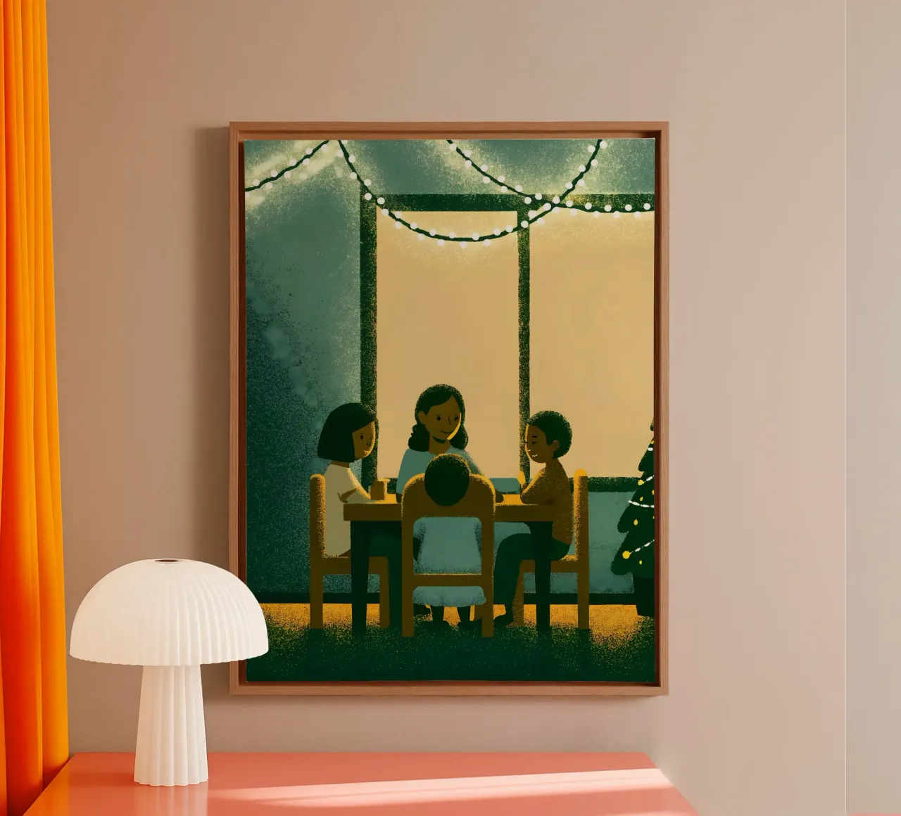 Gezinsmaaltijd canvas met Baklijst van SOUL SHOP