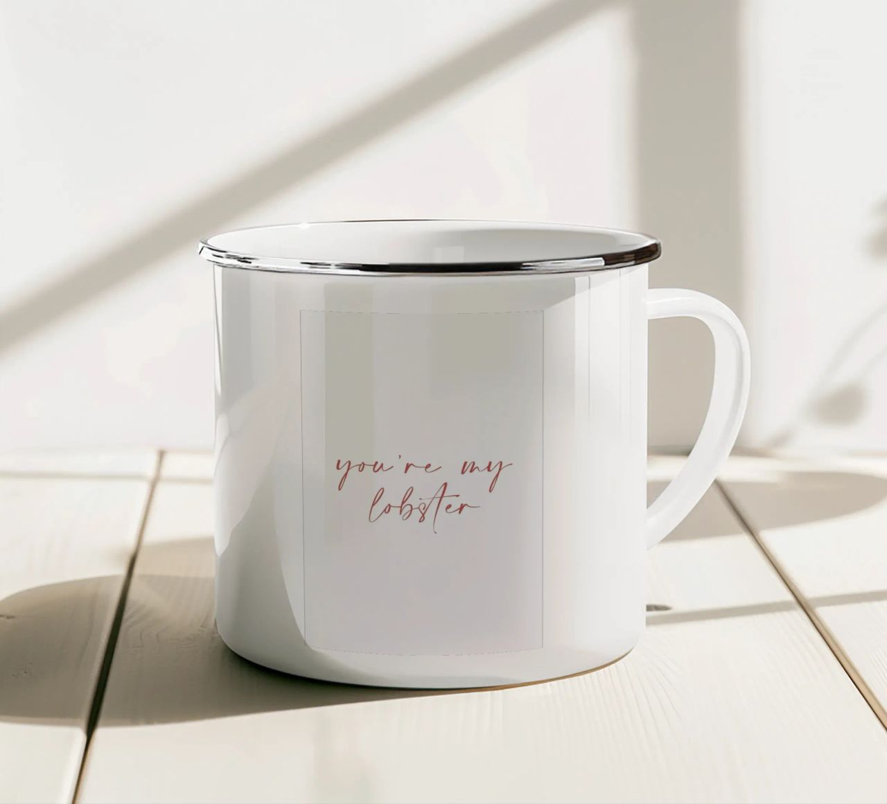You're My Lobster tazza in smalto da Ayleen