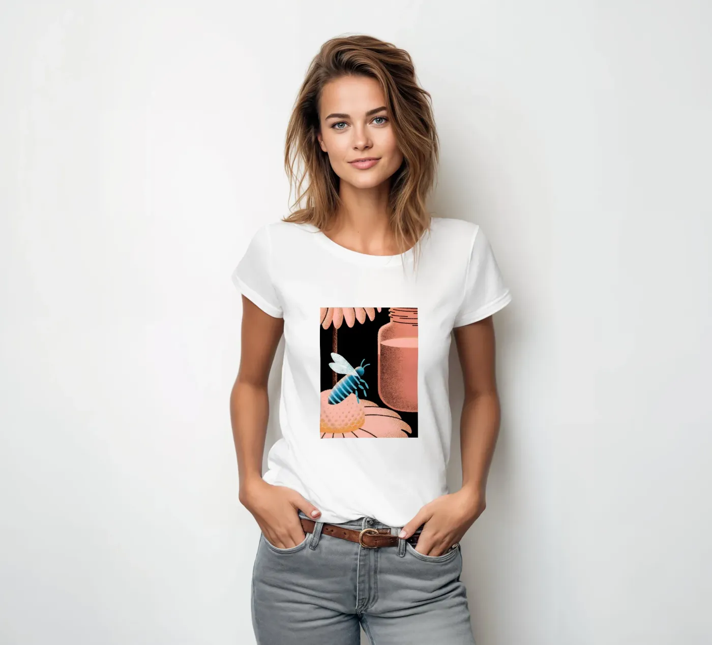 Miele e api t-shirt da donna da SOUL SHOP