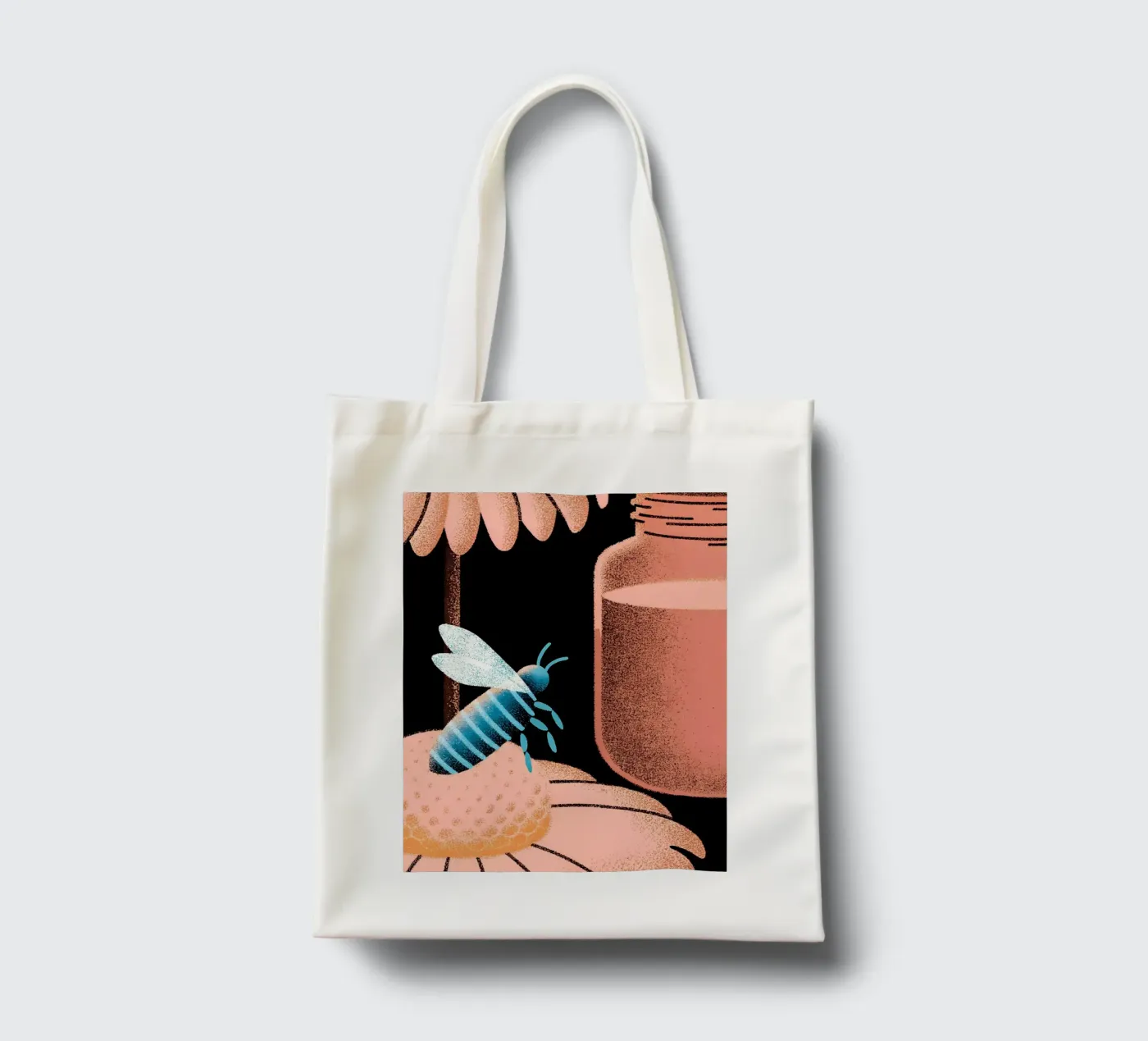 Miele e api borsa in juta da SOUL SHOP