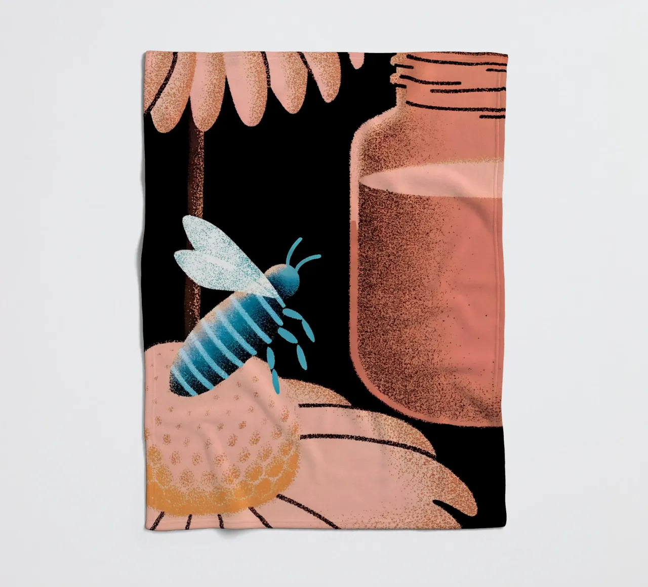 Miele e api coperta in pile da SOUL SHOP