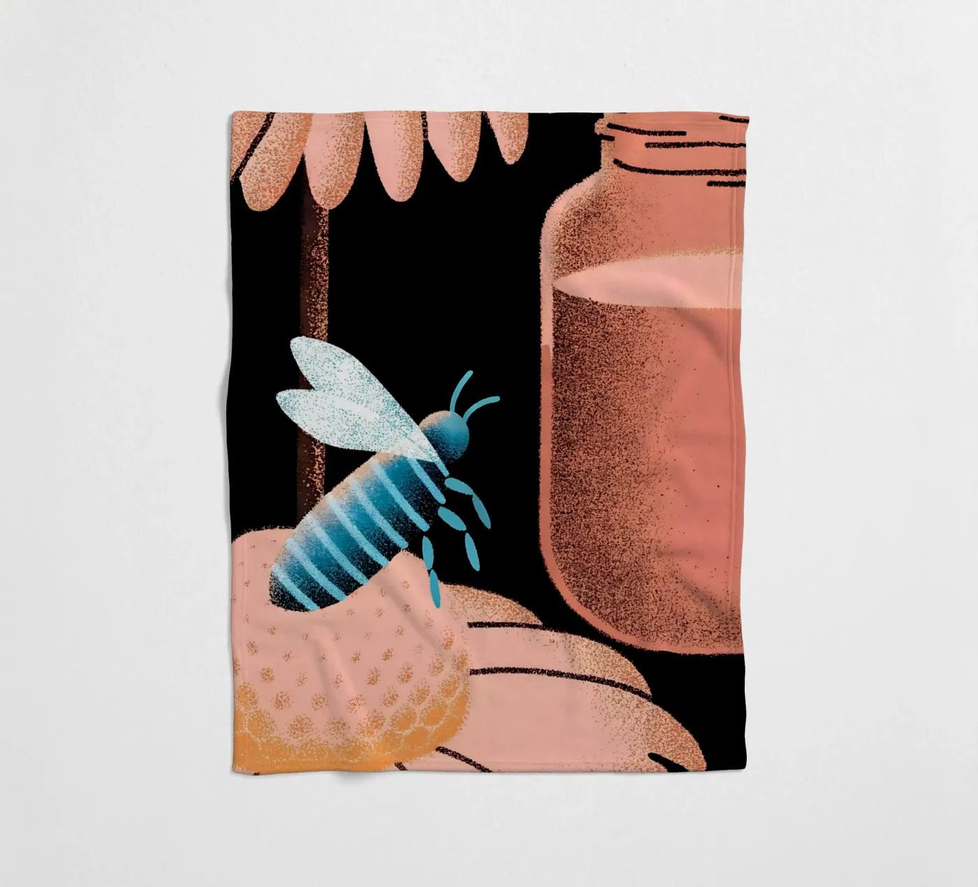 Honey and Bees coperta in pile da SOUL SHOP