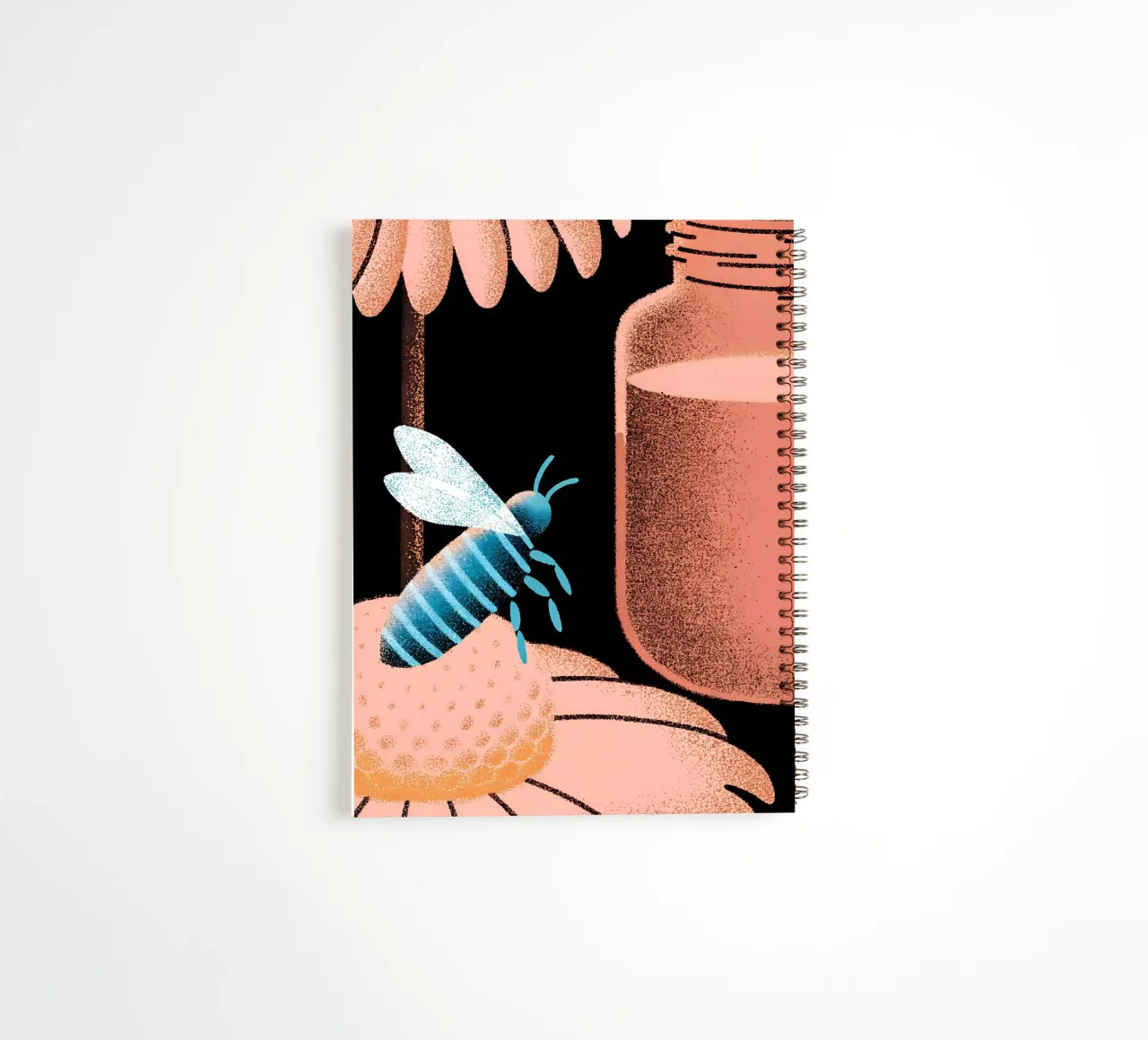 Honey and Bees spiral notebook by SOUL SHOP