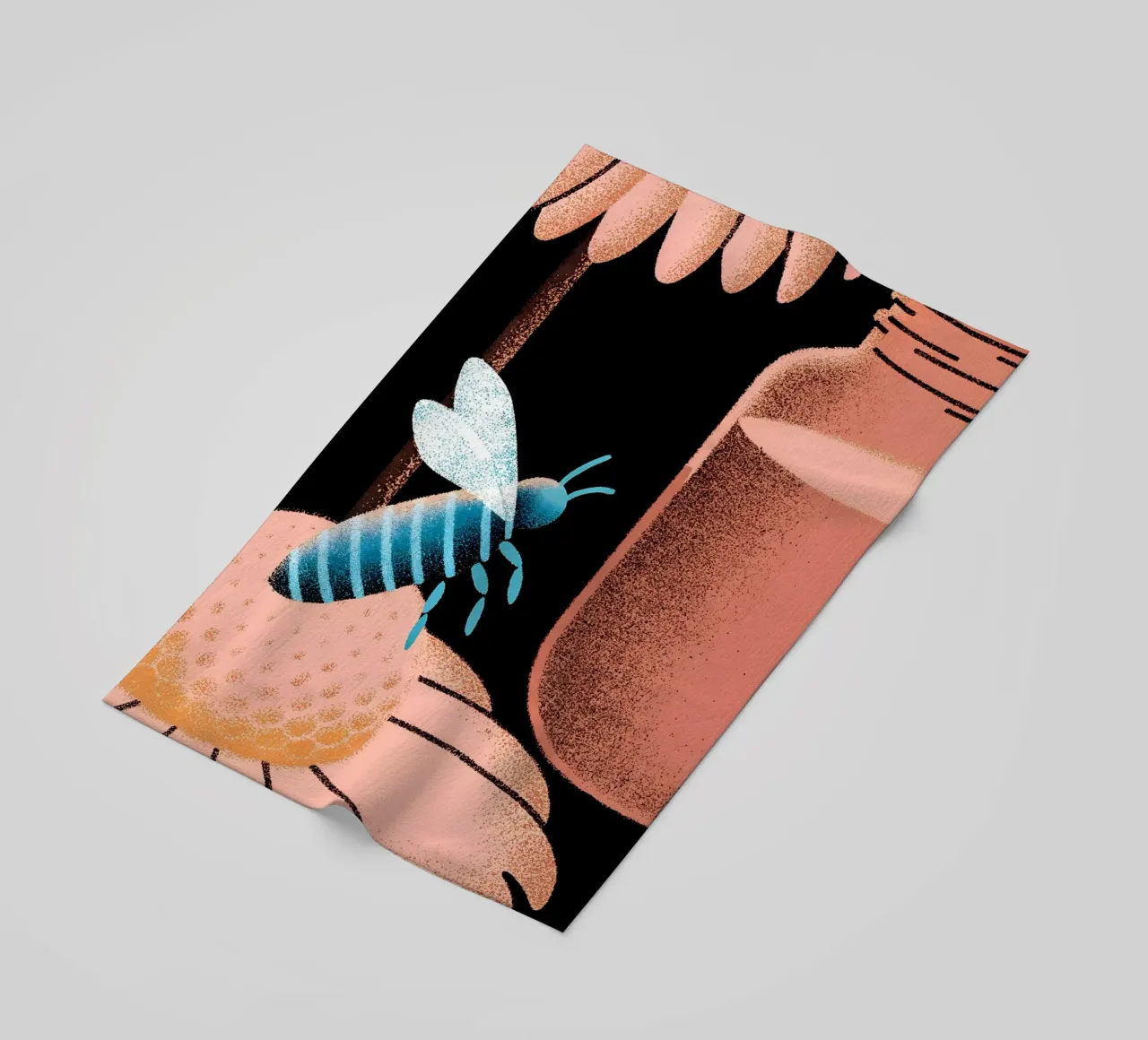 Honing en bijen strandhanddoek van SOUL SHOP