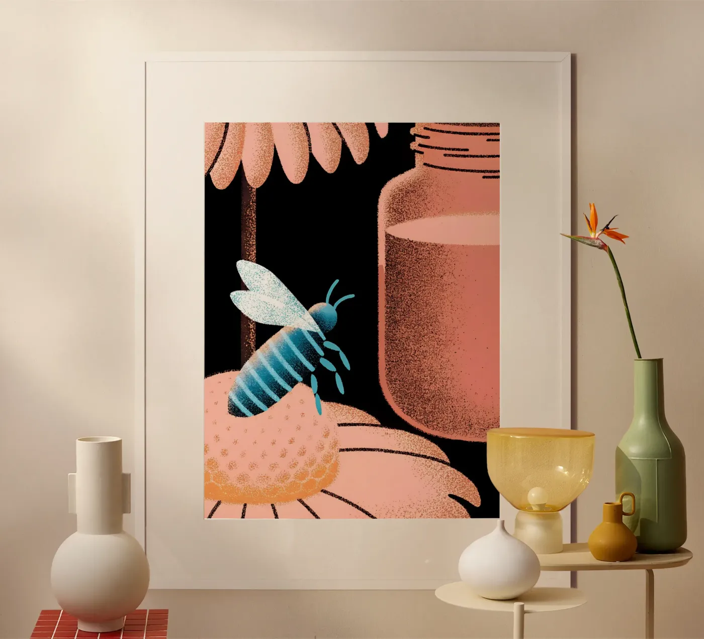 Honig und Bienen Poster von SOUL SHOP