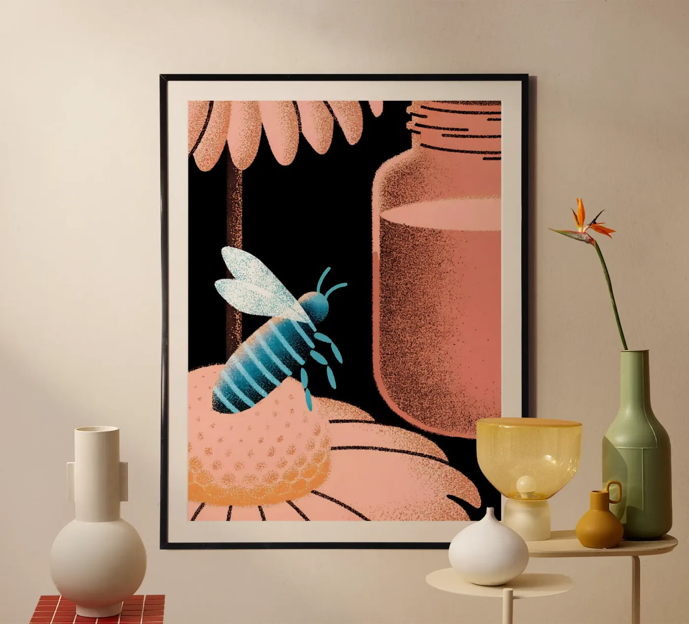 Honig und Bienen Poster von SOUL SHOP