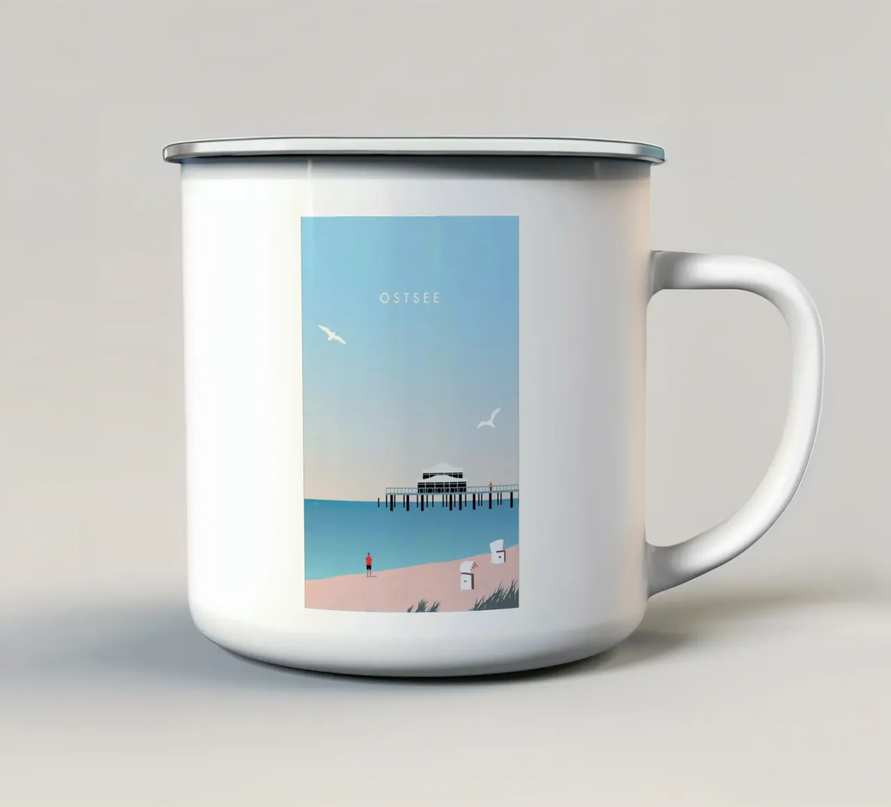 Ostsee tazza in smalto da Katinka Reinke