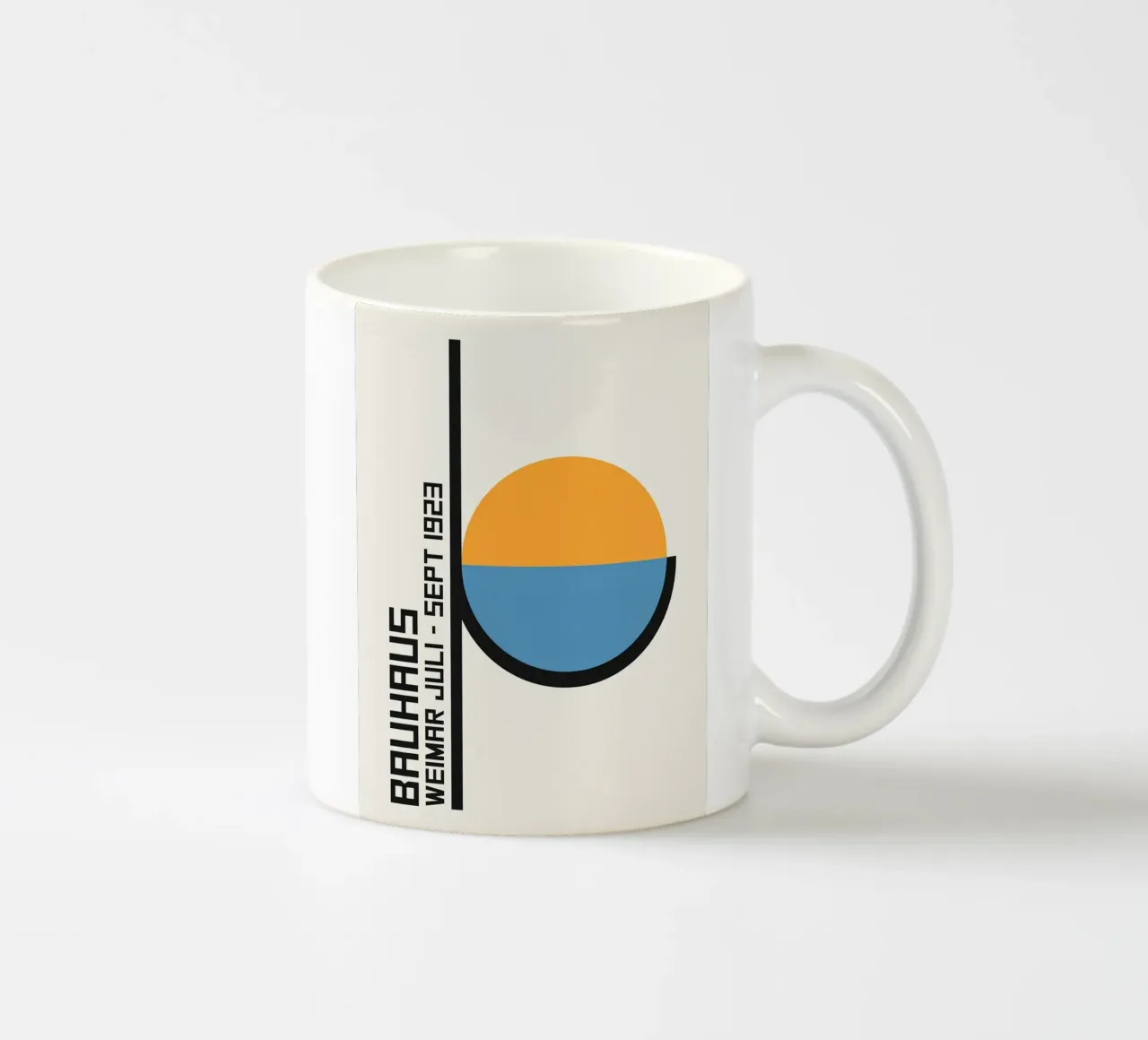 Bauhaus Weimar Design geometrico 1919 tazza in ceramica da Jam Poster