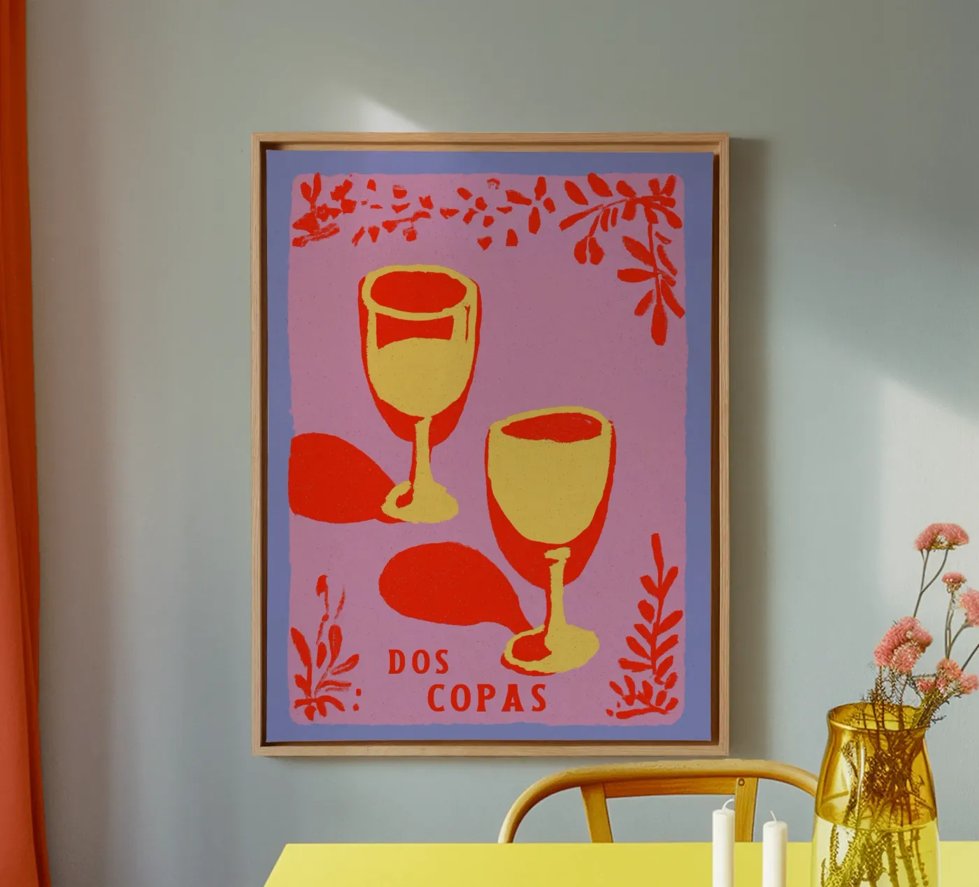 Dos Copas tela da treechild