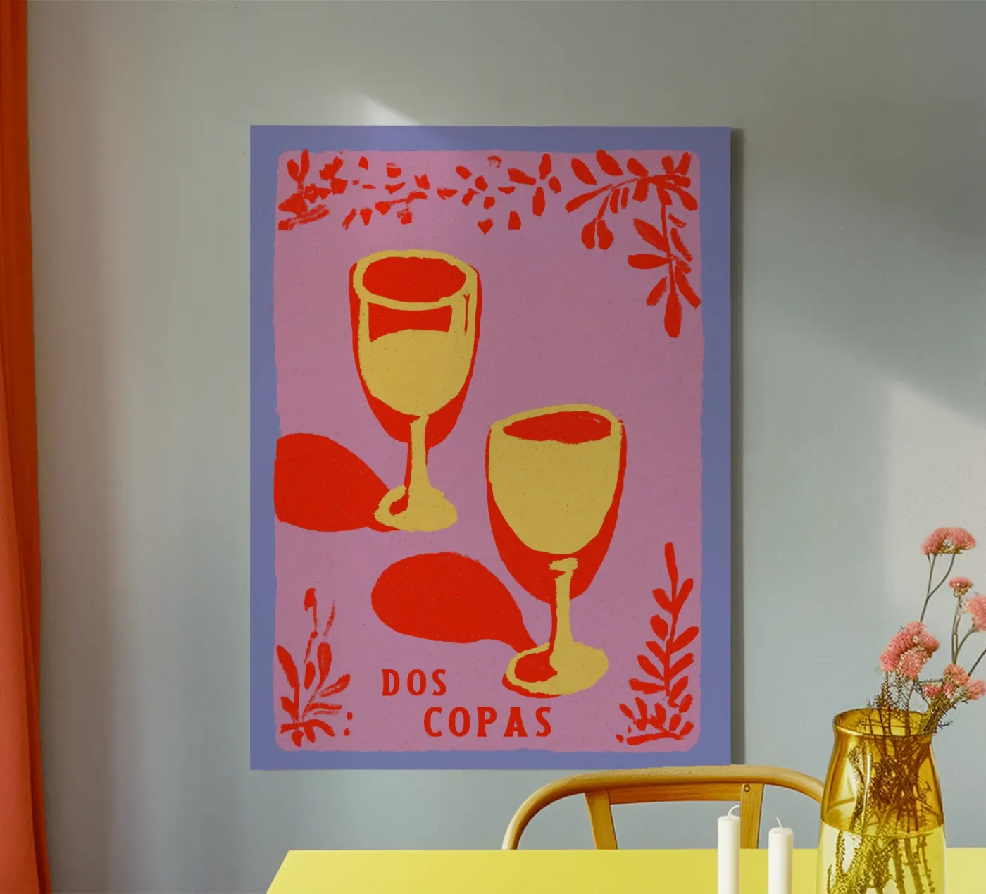 Dos Copas tela da treechild