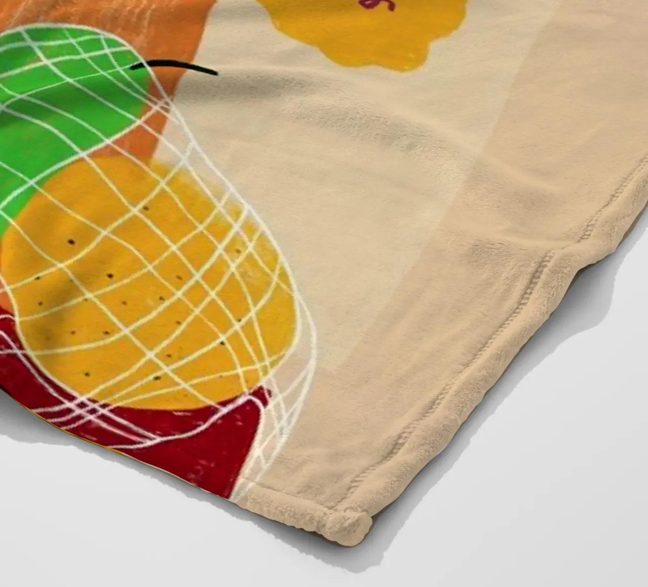 Flowers & Fruits II coperta in pile da Pure