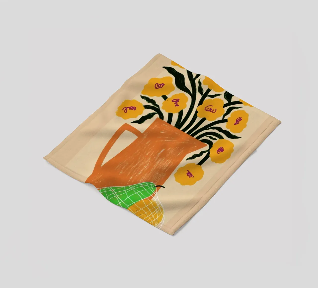 Flowers & Fruits II coperta in pile da Pure