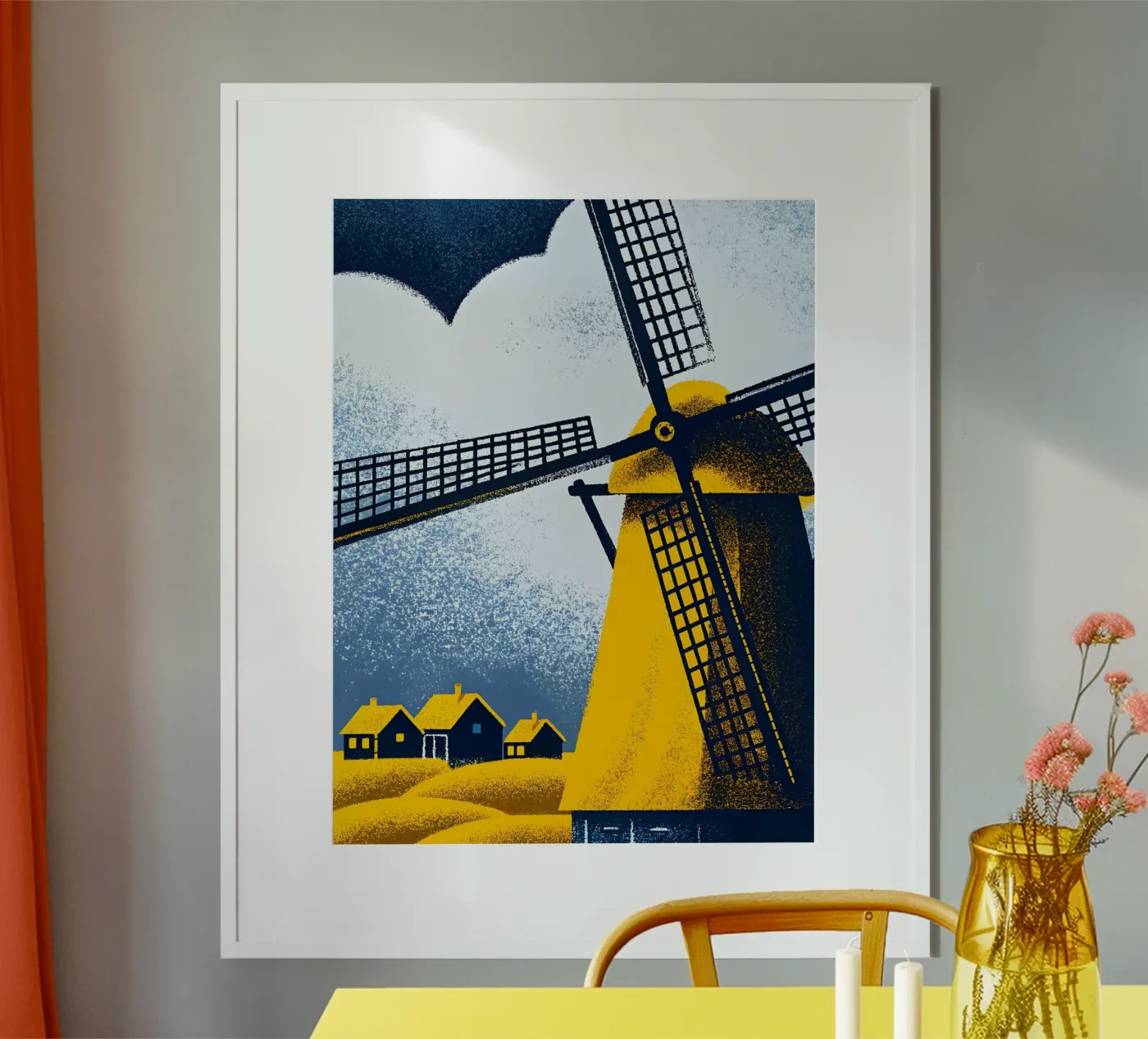 Dutch Windmill poster by SOUL SHOP