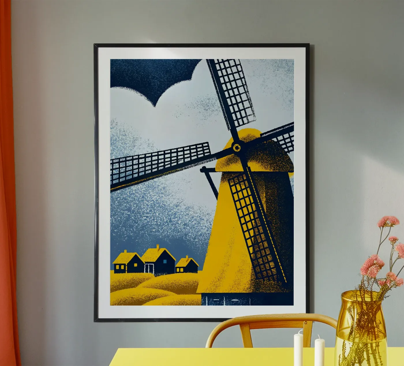 Dutch Windmill poster by SOUL SHOP