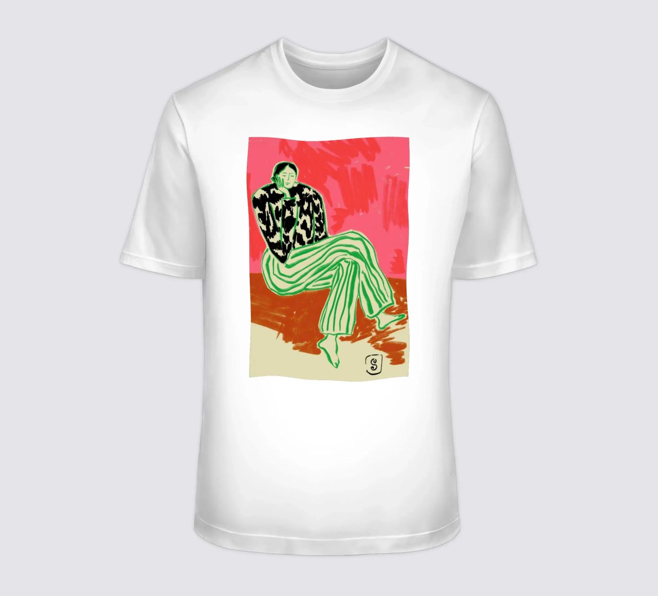 Calm Woman Portrait T-Shirt von Sandra Poliakov