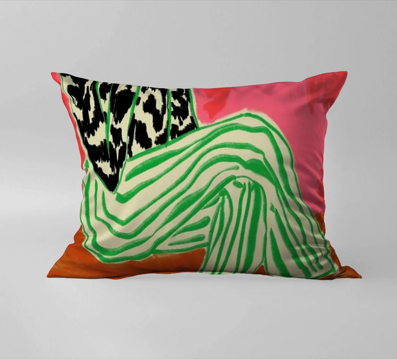 Calm Woman Portrait coussin de Sandra Poliakov