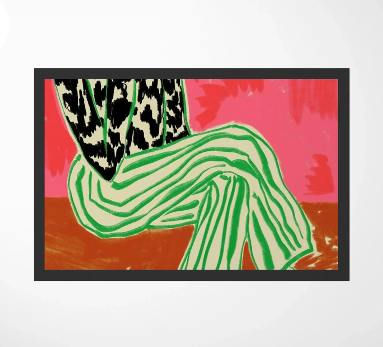 Calm Woman Portrait doormat by Sandra Poliakov