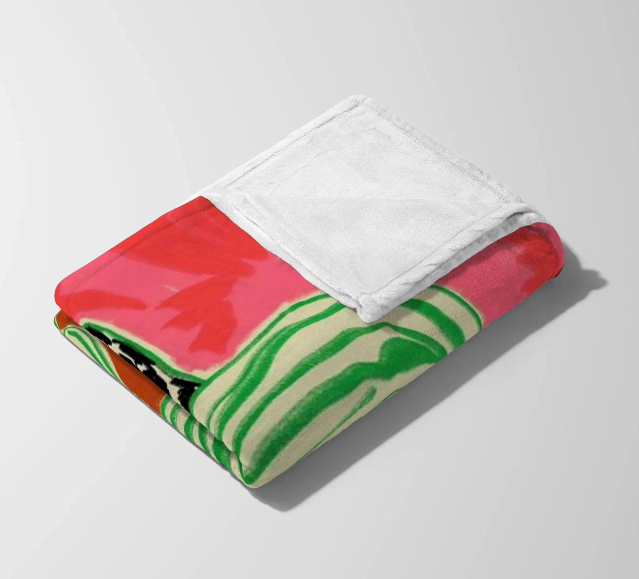 Calm Woman Portrait fleece blanket by Sandra Poliakov