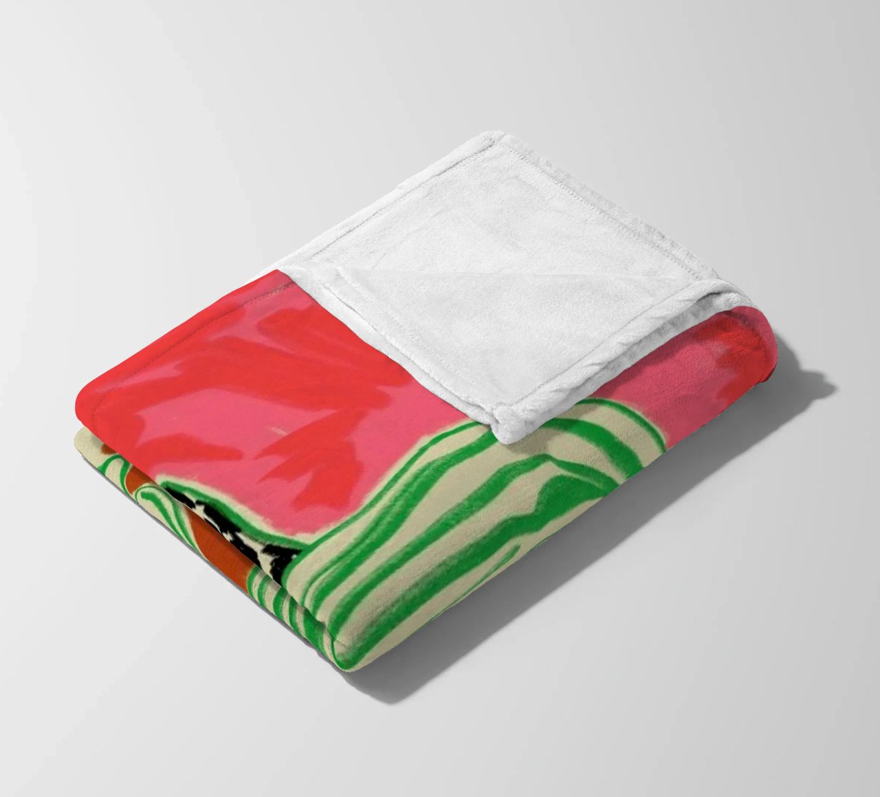 Calm Woman Portrait fleece blanket by Sandra Poliakov