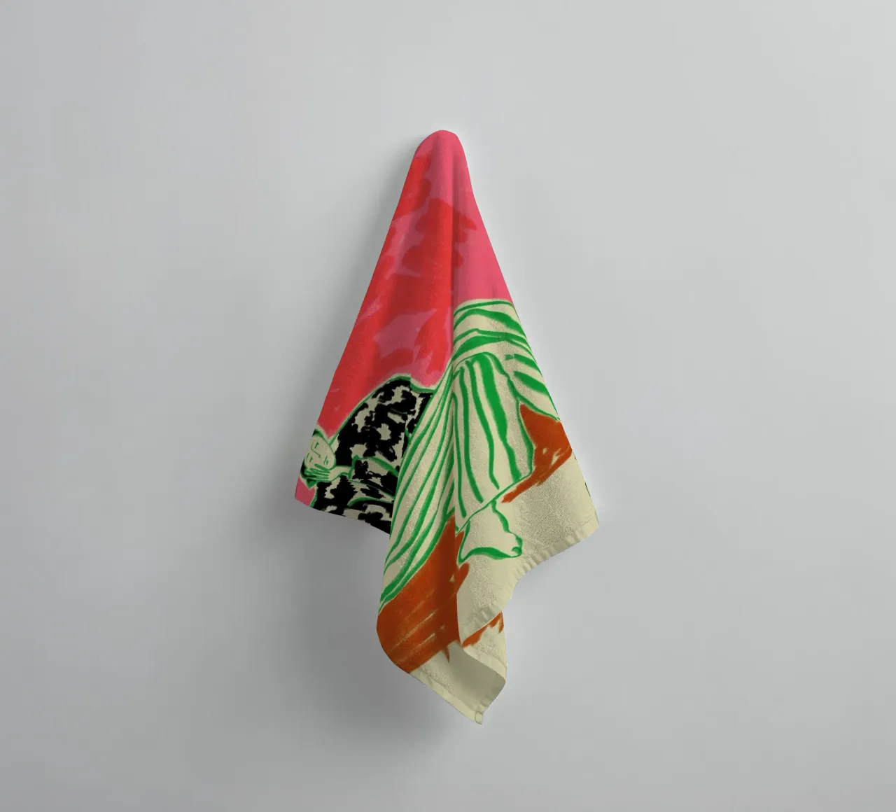 Calm Woman Portrait serviette de bain de Sandra Poliakov