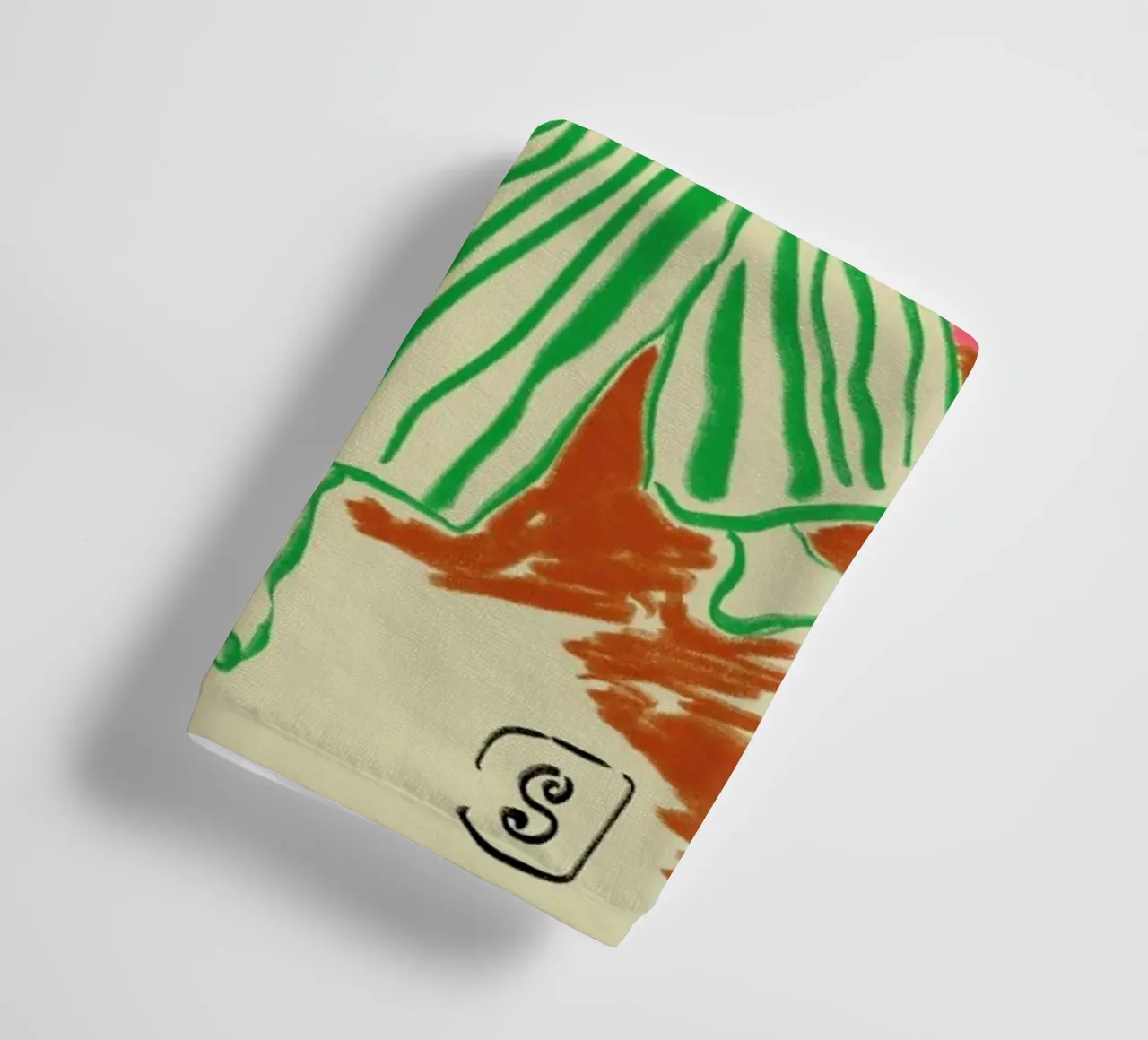 Calm Woman Portrait serviette de bain de Sandra Poliakov