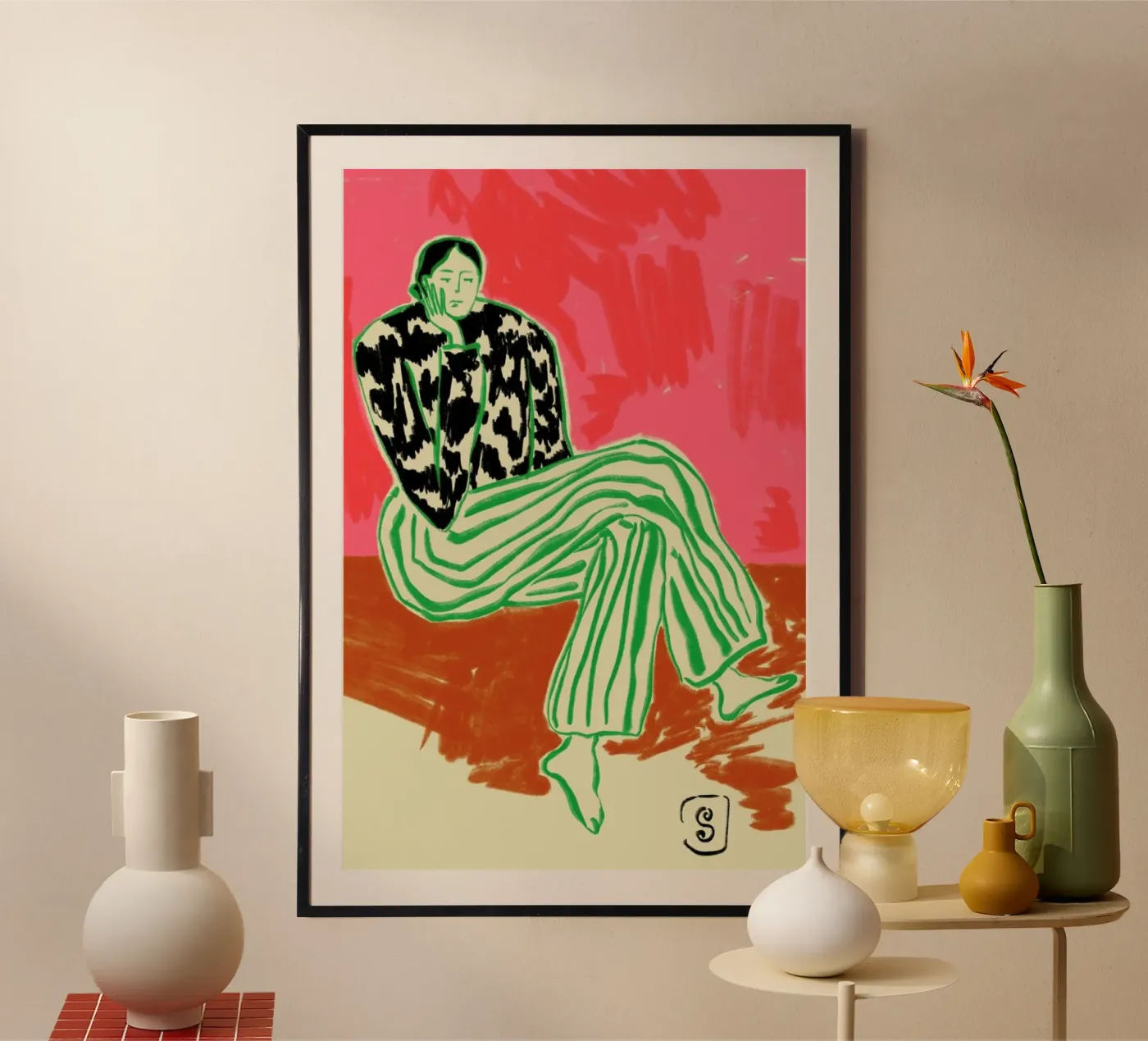 Calm Woman Portrait poster da Sandra Poliakov