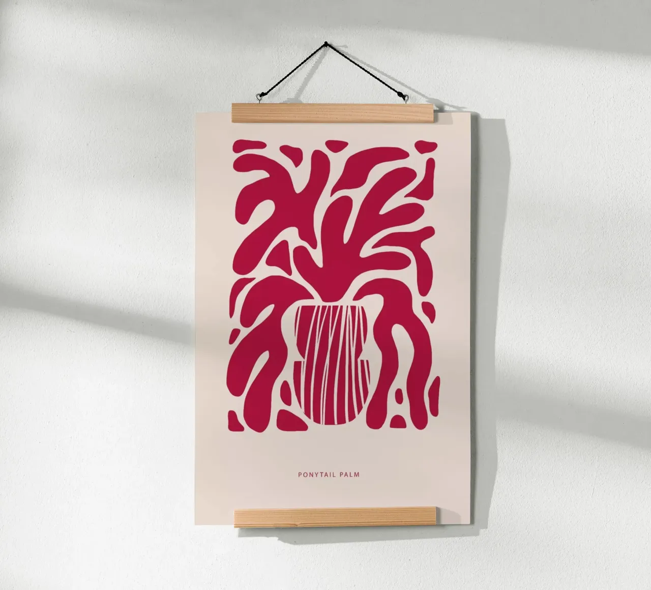 Ponytail Palm Viva Magenta carta hahnemühle da Studio One