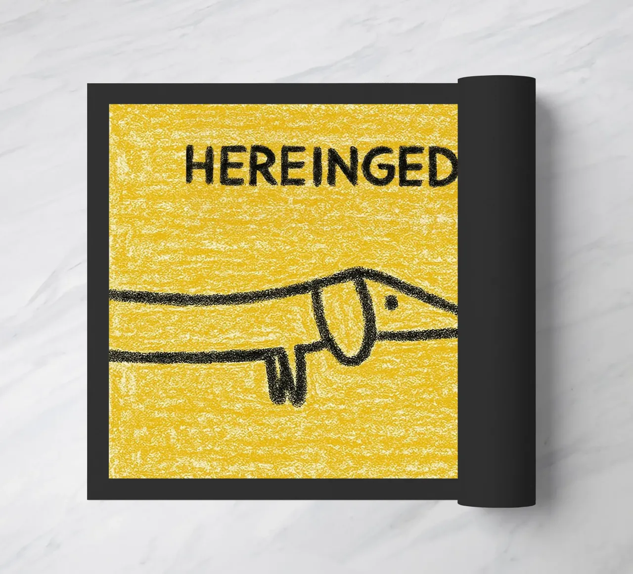 Come in / Hereingedackelt felpudo de Attaboy Dsgn