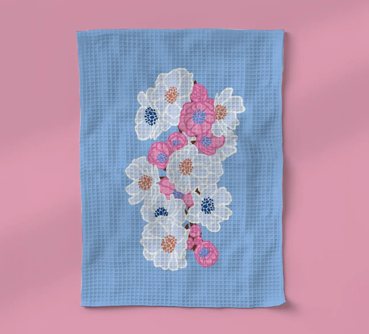 BLOSSOMING (blau) canovaccio da cucina da Anastasia Mattern