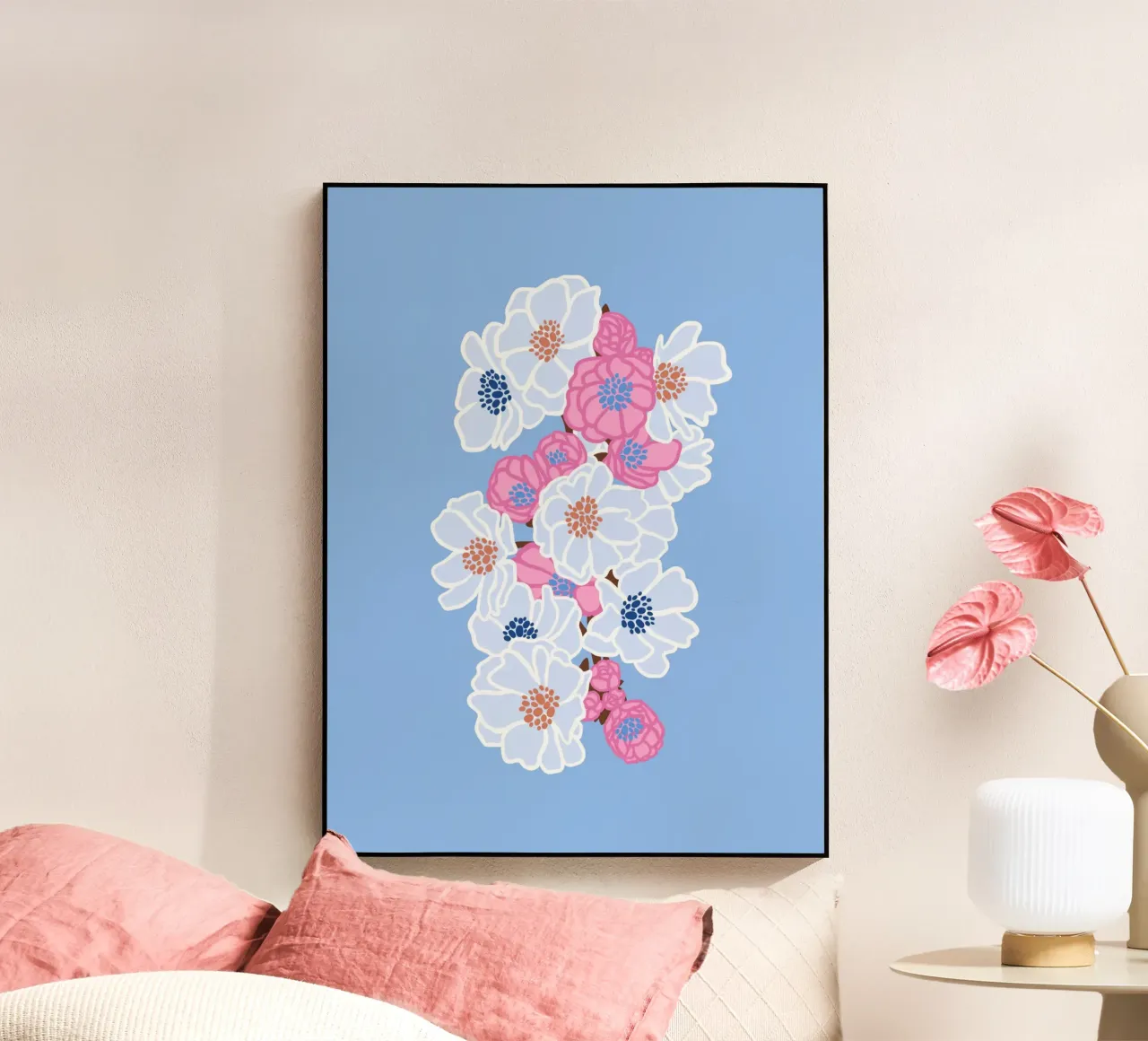 BLOSSOMING (blau) plexiglass da Anastasia Mattern