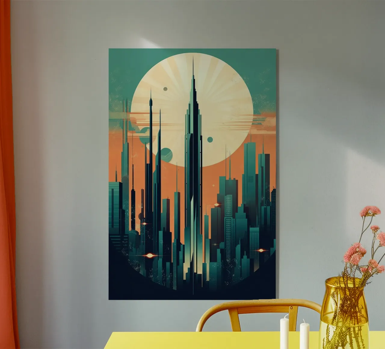 Skyline Art déco plexiglass da Artful Muse