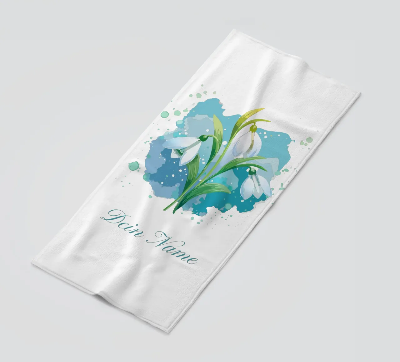Fiore di nascita gennaio Bucaneve telo mare da Geburtsblume