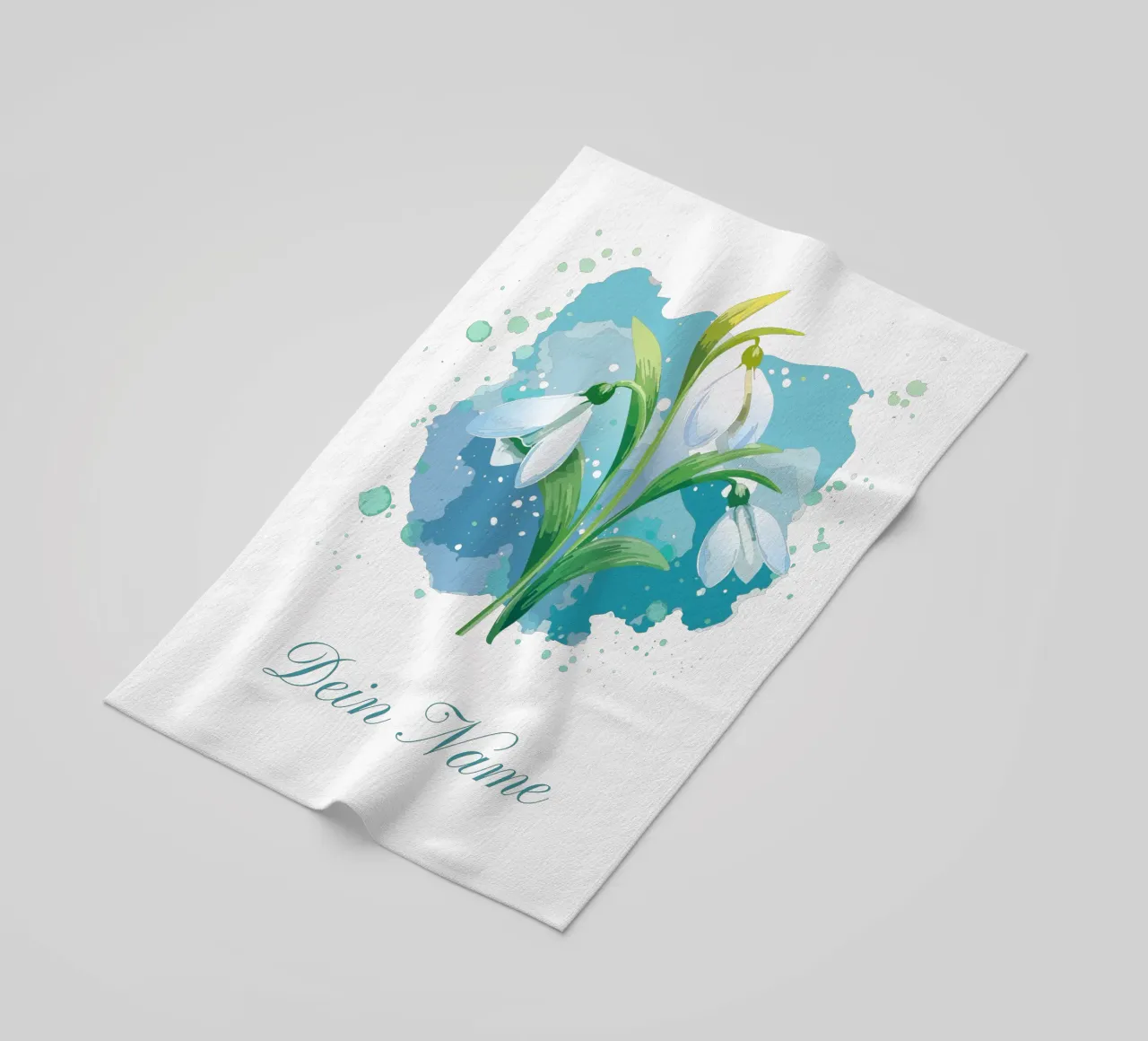 Fiore di nascita gennaio Bucaneve telo mare da Geburtsblume