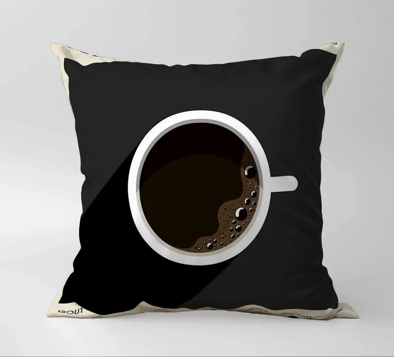 caffè nero cuscino da Luke Yaeger
