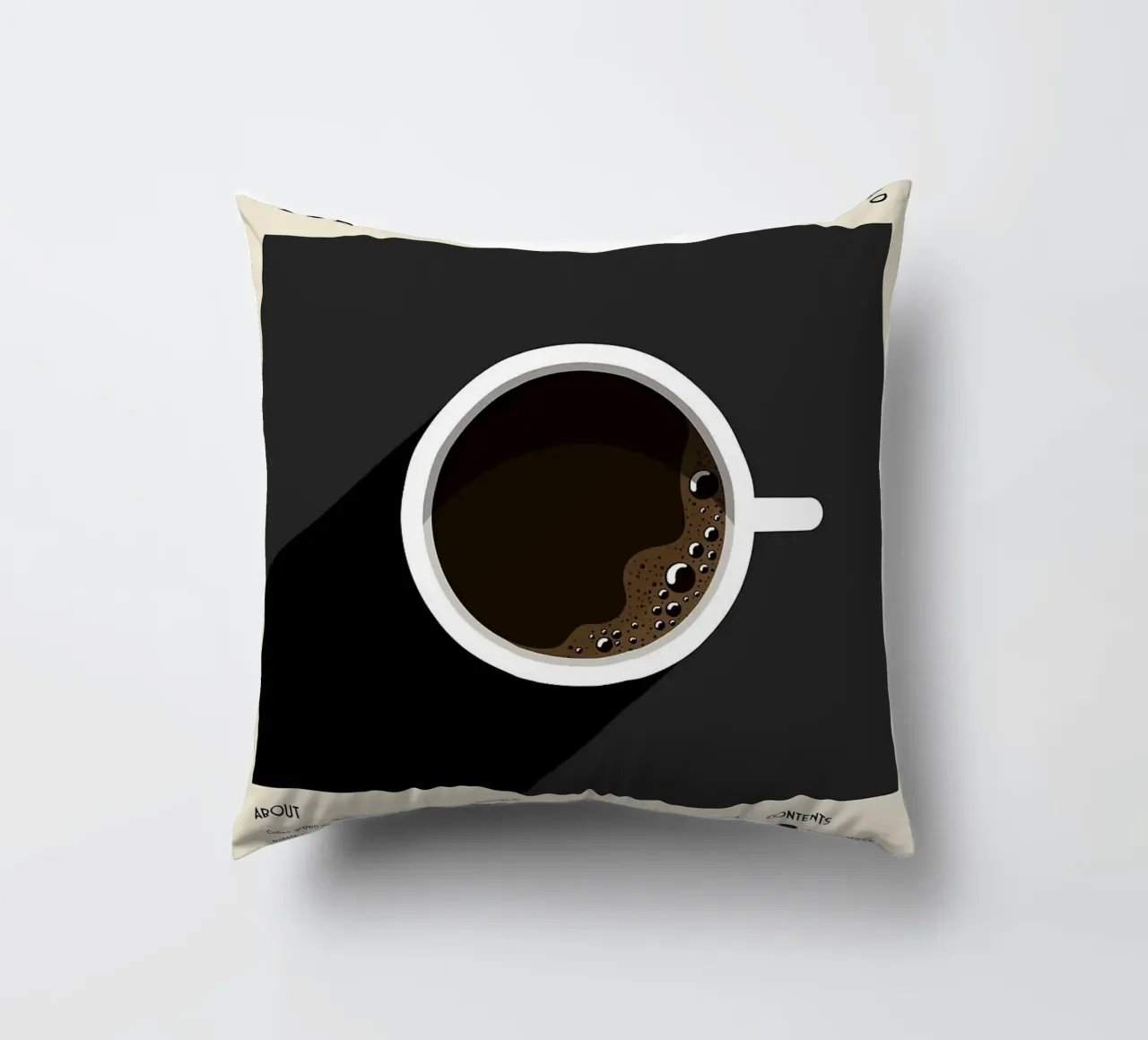 caffè nero cuscino da Luke Yaeger