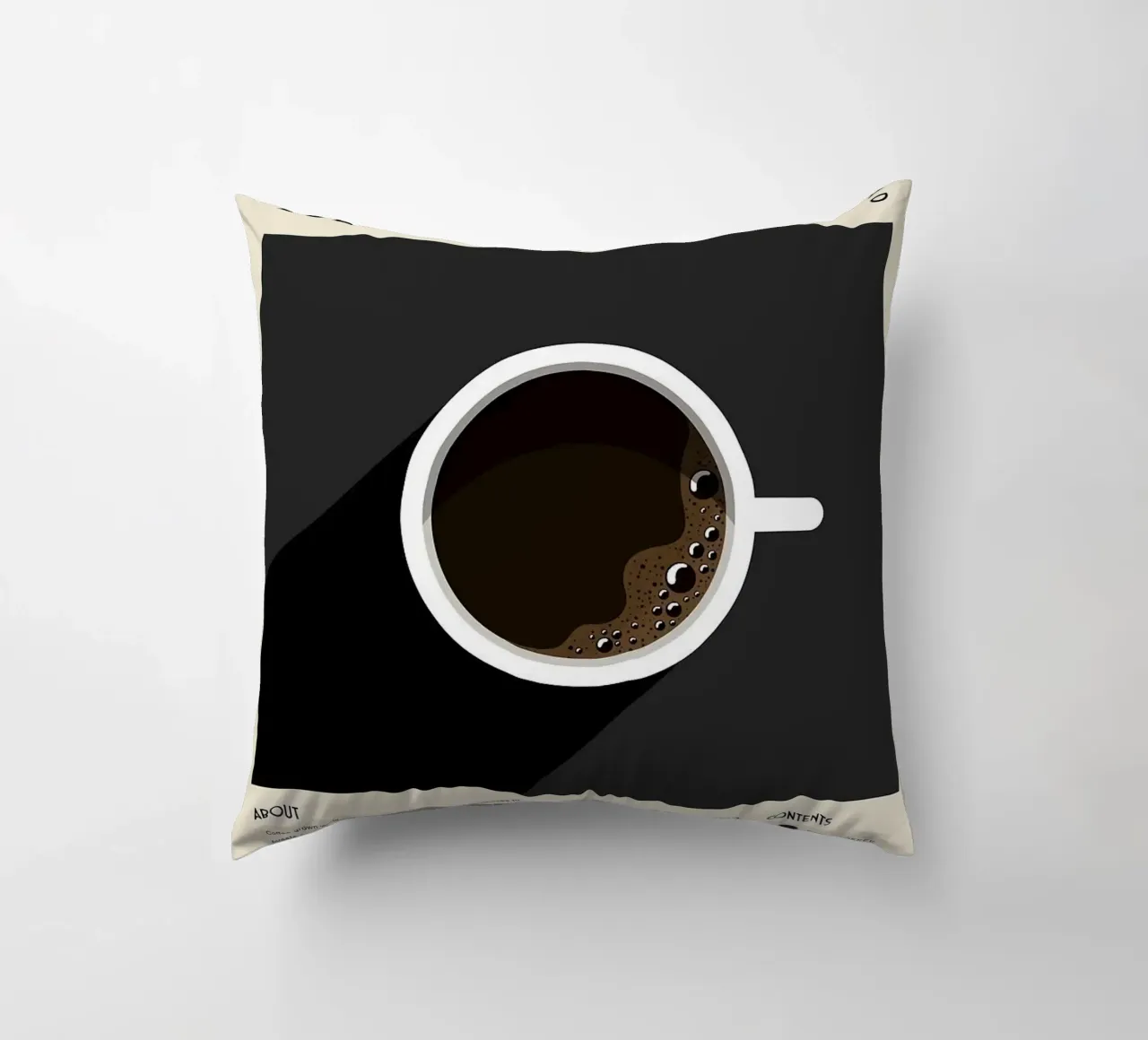 caffè nero cuscino da Luke Yaeger