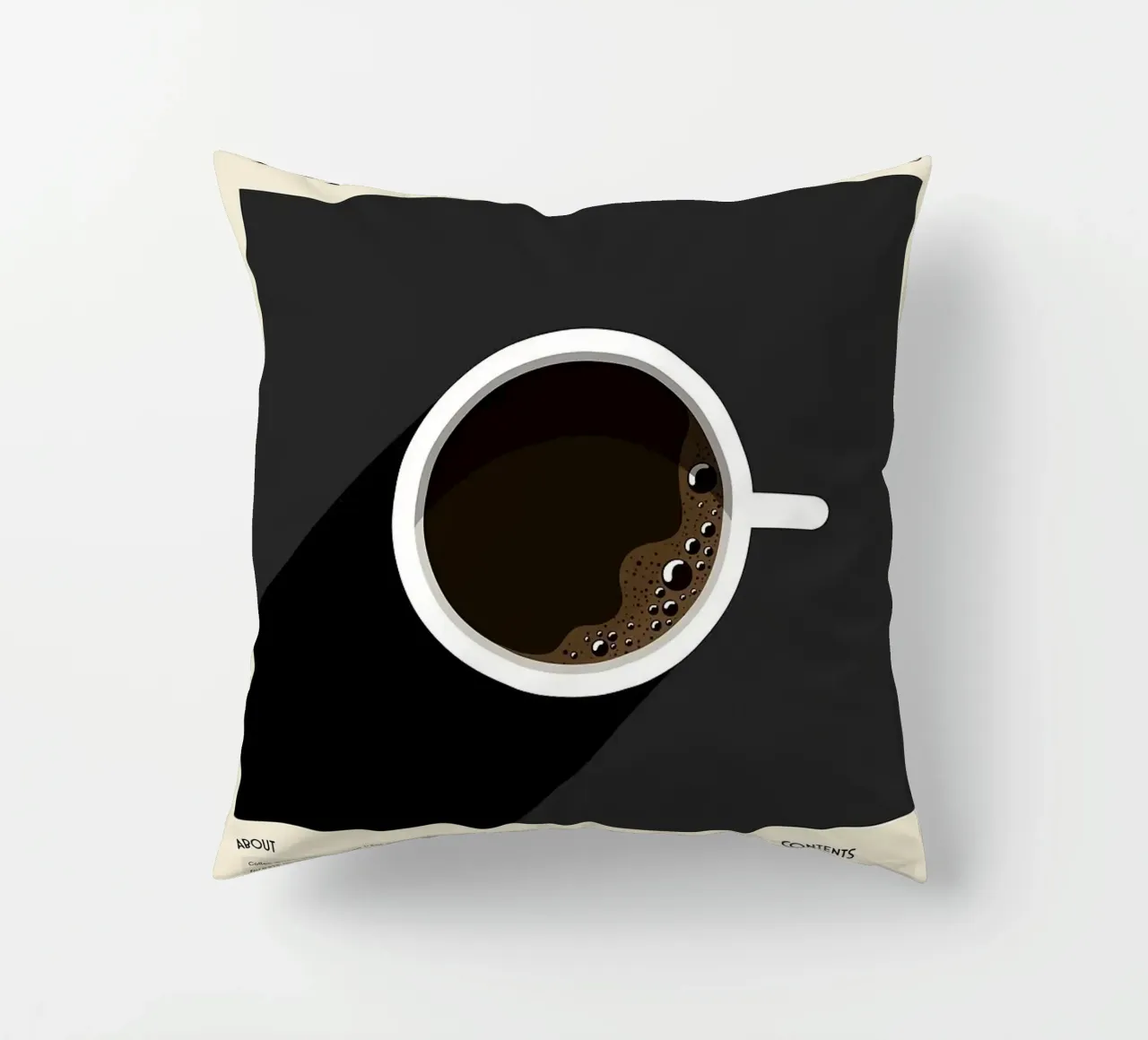 caffè nero cuscino da Luke Yaeger