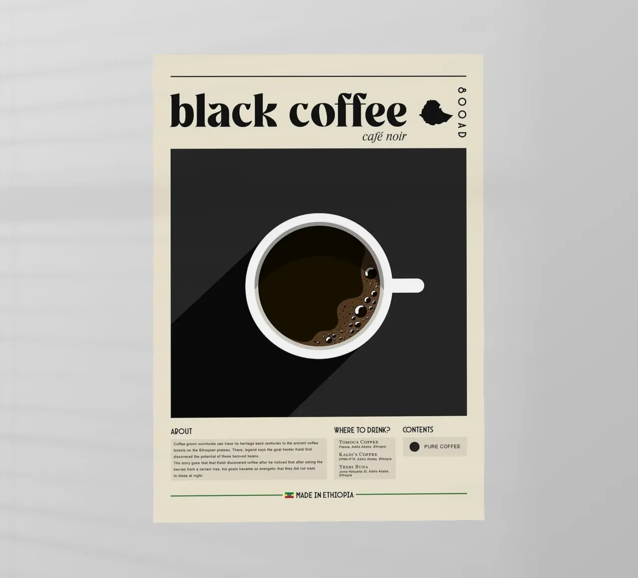 caffè nero pellicola backlit da Luke Yaeger