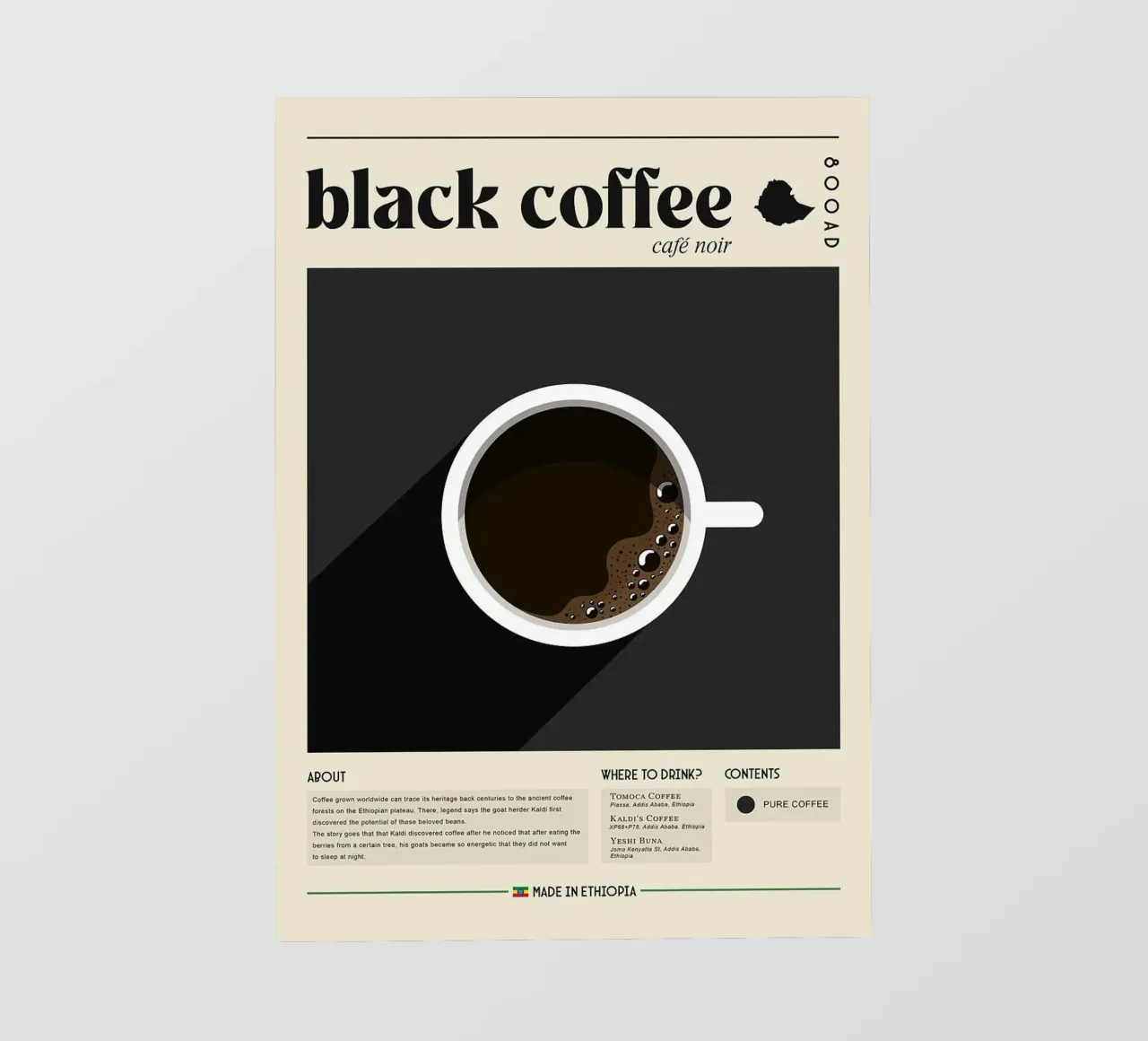 caffè nero pellicola backlit da Luke Yaeger