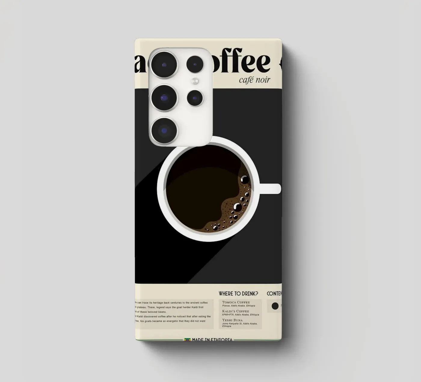 caffè nero cover samsung da Luke Yaeger